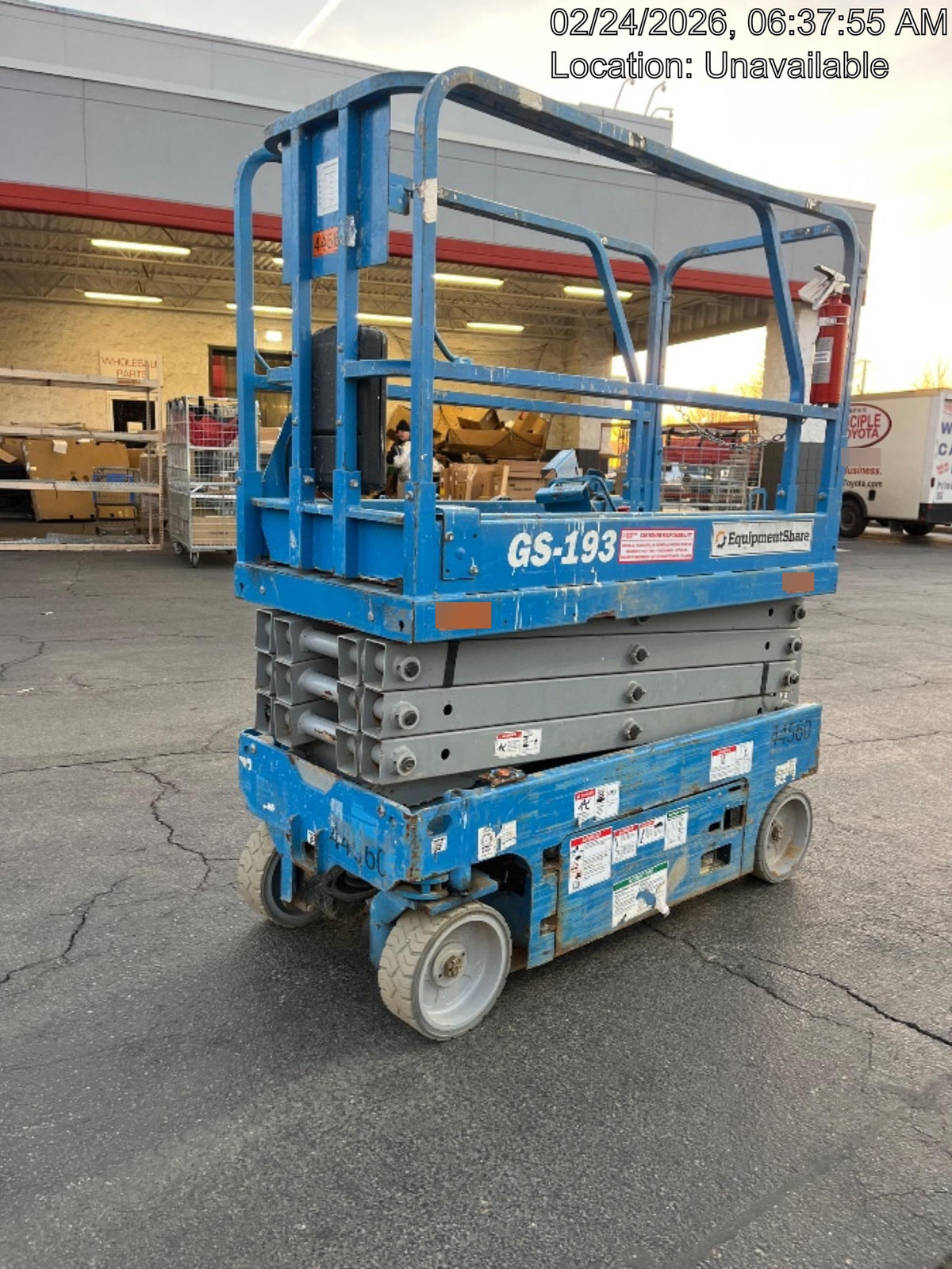 2019 Genie GS-1930 Fixed rails with chain Entry