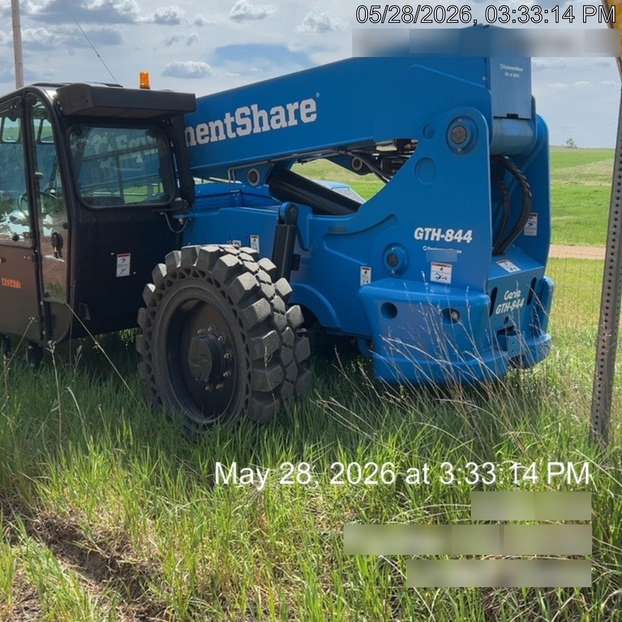 2024 Genie GTH-844 74Hp Dsl, Cab/Heat/Air, Sld Tires, LED WL, Bcn, L Hook, T3 + Access Control