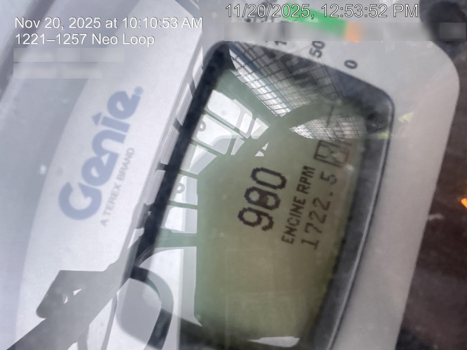 2019 Genie GTH-636 Canopy, Solid RT Tires, LED Work Lights, Beacon 60" QA Carriage, 48" Forks