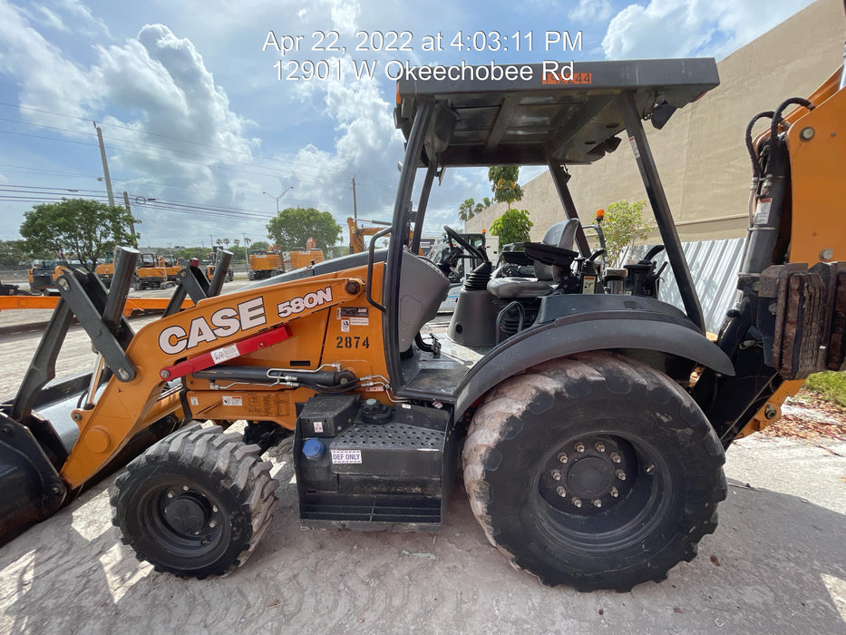2018 Case 580N EP STANDARD HOE, ROPS, PILOT CONTROLS, AUX HYD