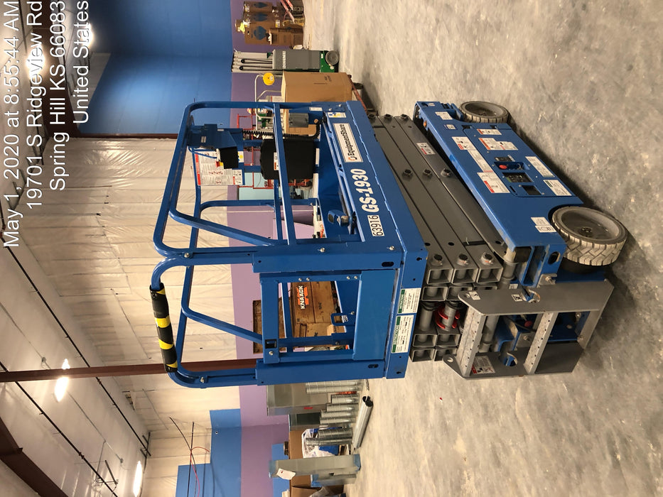 2020 Genie GS-1930 Solid Non Marking Tires, Beacon, Folding rails with half height swing gate