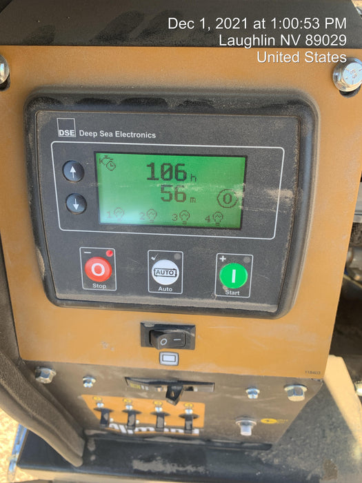 2021 Allmand NLV3GR (4) LED Light Fixture 350W, 23' Vertical Mast, 3kW Prime, Towable, Deep Sea L401, Leveling Jacks, Yanmar T4F 5.8hp