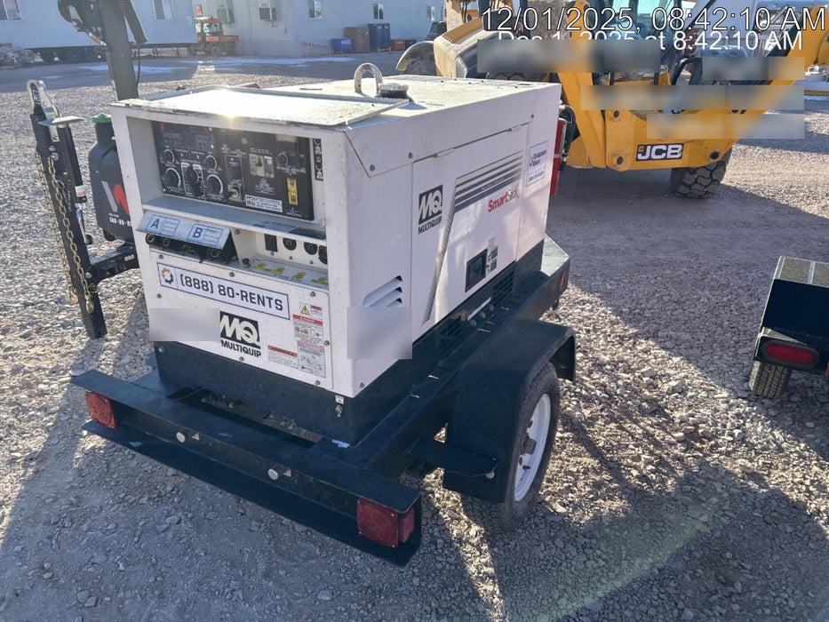 2020 Multiquip DLW400ESA4 400 amp Welder, 14kW, 120/240V, T4F Kubota, Trailer