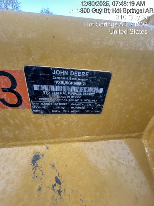 2025 JOHN DEERE 3 cu yd Wheel Loader Bucket - John Deere