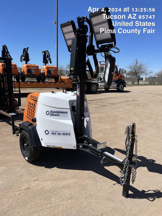 2024 Generac MLT2 Diesel, Flex Switch 120V Input, Powerzone Controller, 
(4) 320W LED Lights, 4kW Generator, 39.9 Gal Fuel Tank, 2" Ball, T3