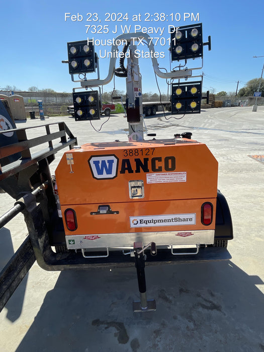 2024 Wanco WLTT-4MM4K Diesel, Deep Sea Controller, Shore Power Plug, Auto Start, (4) 350W LED Floodlights, 4kW Generator, 60 Gal Fuel Tank, 2" Ball, T3