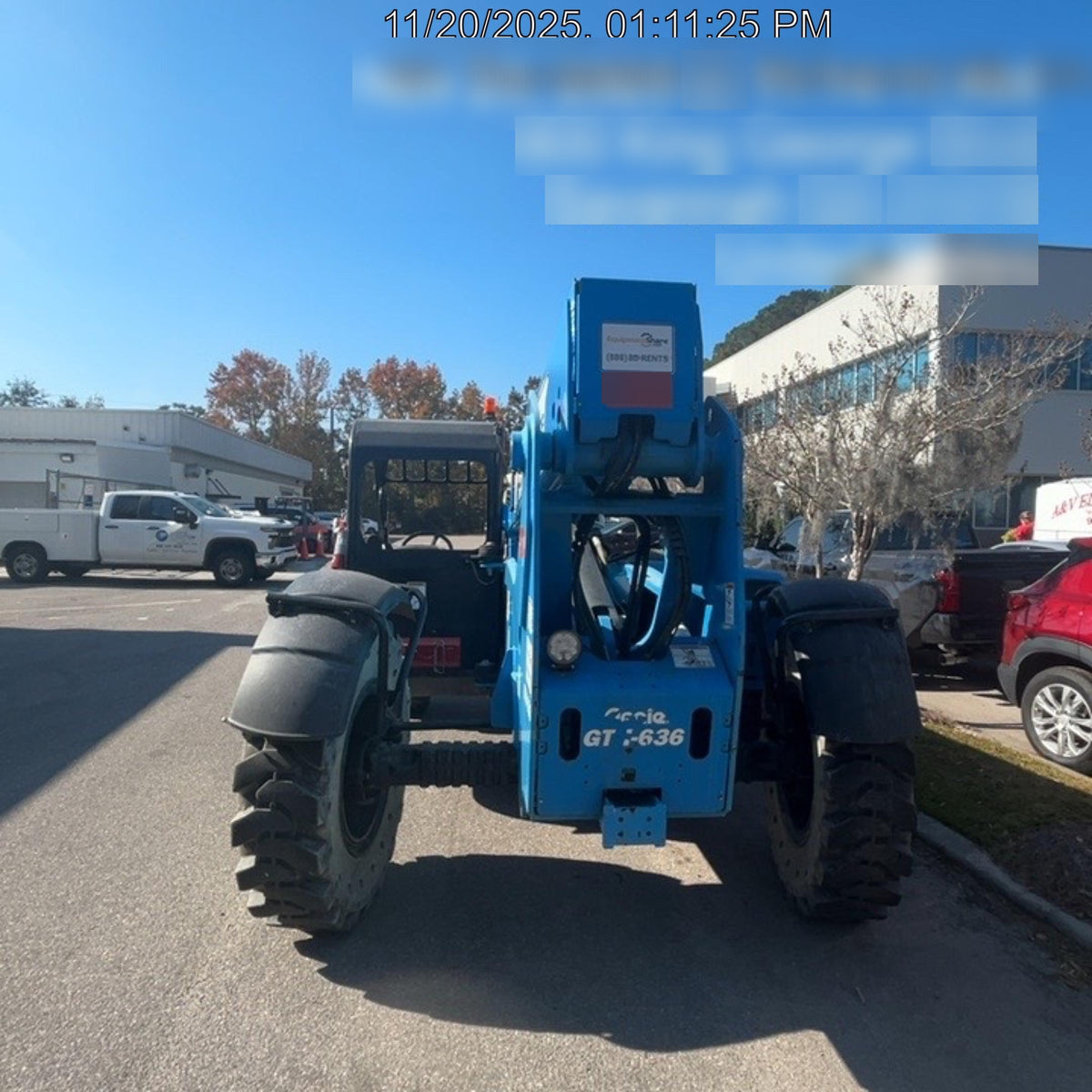 2019 Genie GTH-636 Canopy, Solid RT Tires, LED Work Lights, Beacon