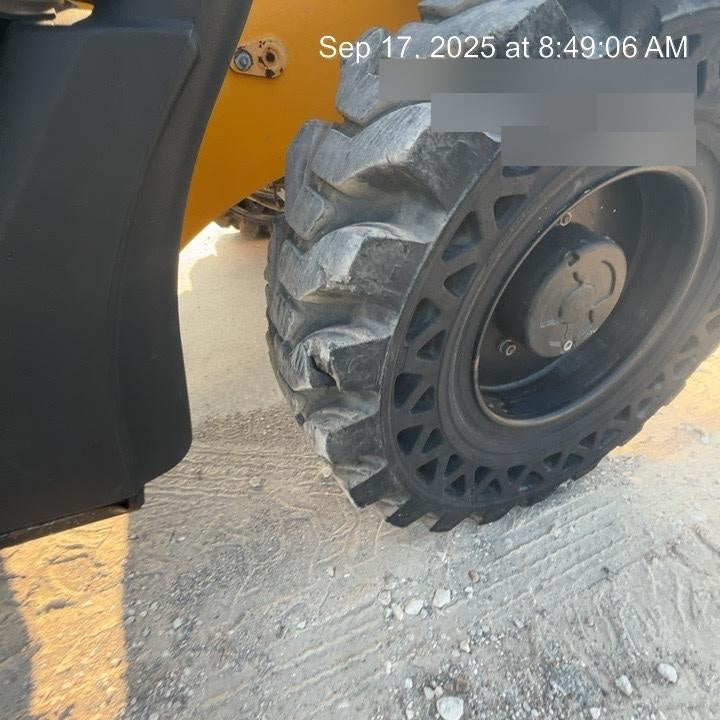 2019 JCB 510-56 Open ROPS, 74 HP, Solid Tires, Worklights, Beacon, Aux Hydraulics, Lifting Eye 72" Carriage/60" Forks