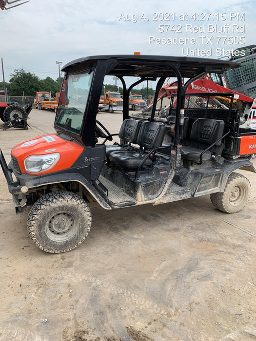2019 Kubota RTV-X1140W-H 4wd Utility Cart, LED Strobe, Windshield Tempered Glass, Plastic Canopy, Wire Harness Kit, Backup Alarm