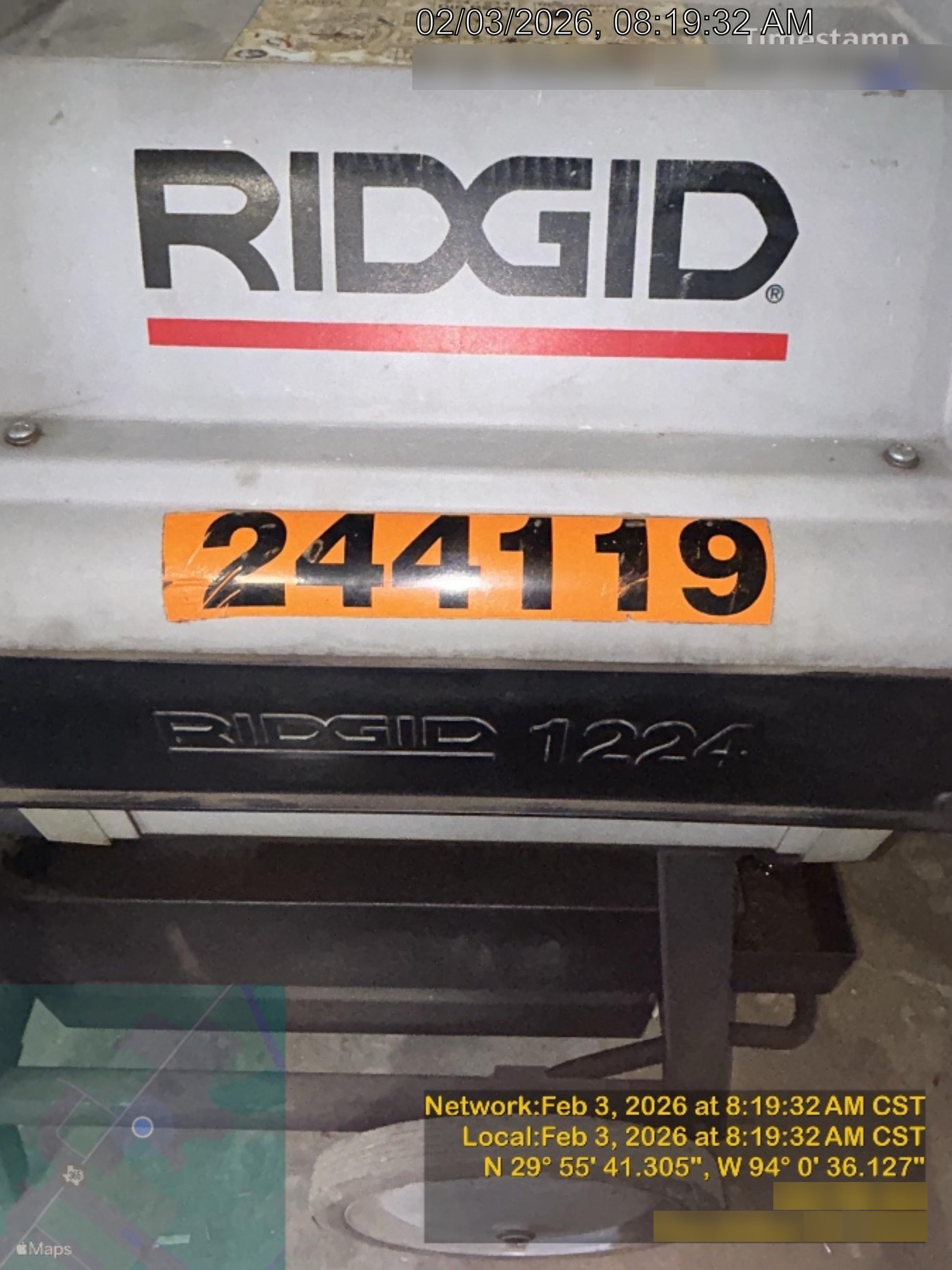 2022 RIDGID 1224