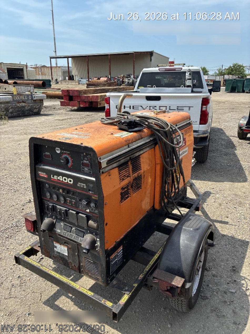 2022 Lincoln Electric LE400 Kubota V1505, Trlr, Cable Rack, Light Kit, ES Decals, T3