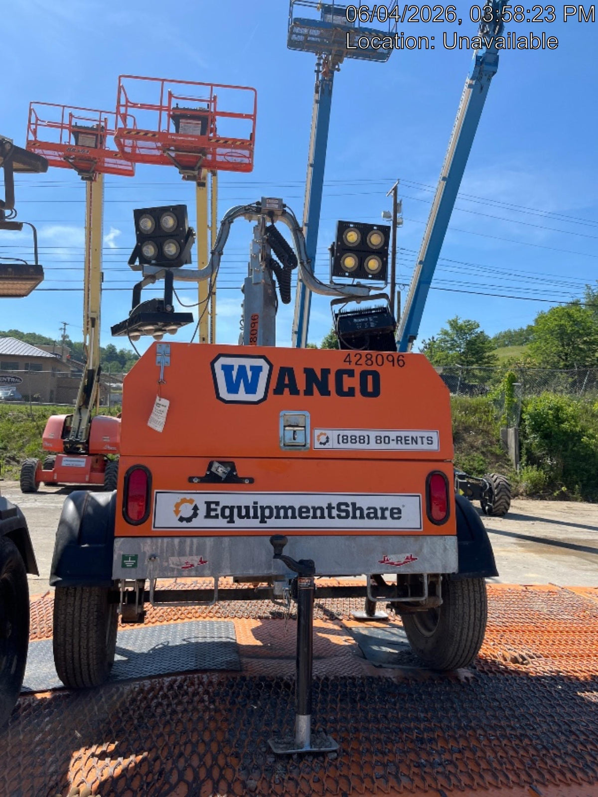 2024 Wanco WLTT-4MM4K Diesel, Deep Sea Controller, Shore Power Plug, Auto Start, (4) 350W LED Floodlights, 4kW Generator, 60 Gal Fuel Tank, 2" Ball, T3
