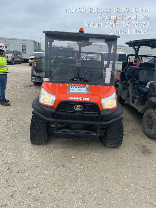 2022 Kubota RTV-X1140W-H Plastic Canopy, Windshield Acrylic Clear, LED Strobe Light, Wire Harness Kit, Back up Alarm