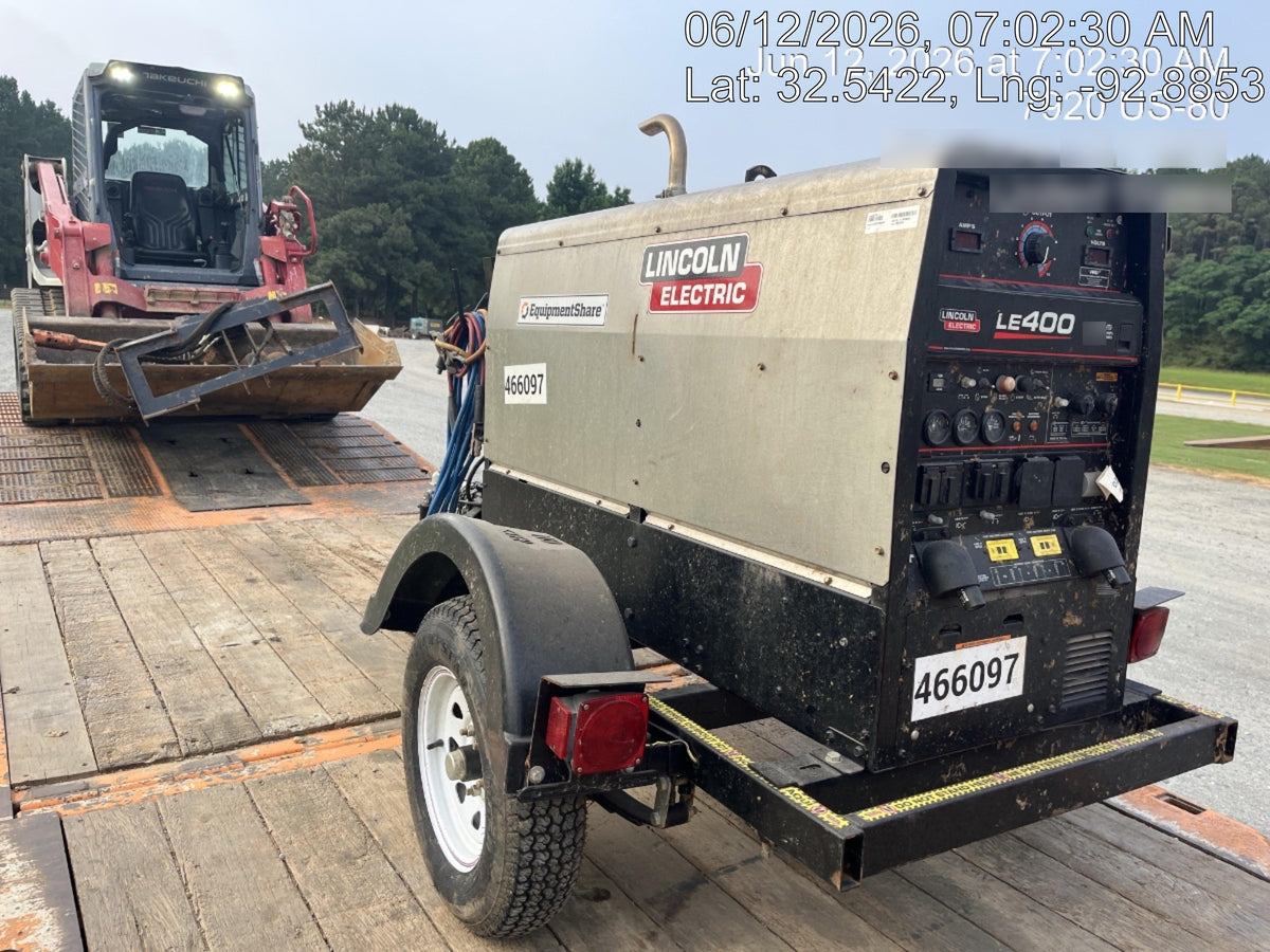 2024 Lincoln Electric LE400 Kubota V1505, Trlr, Cable Rack, Light Kit, ES Decals, T3