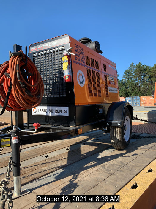 2021 Lincoln Electric Vantage 549X Ready Pak 3, ORANGE (includes trailer, cable rack, fender light kit)