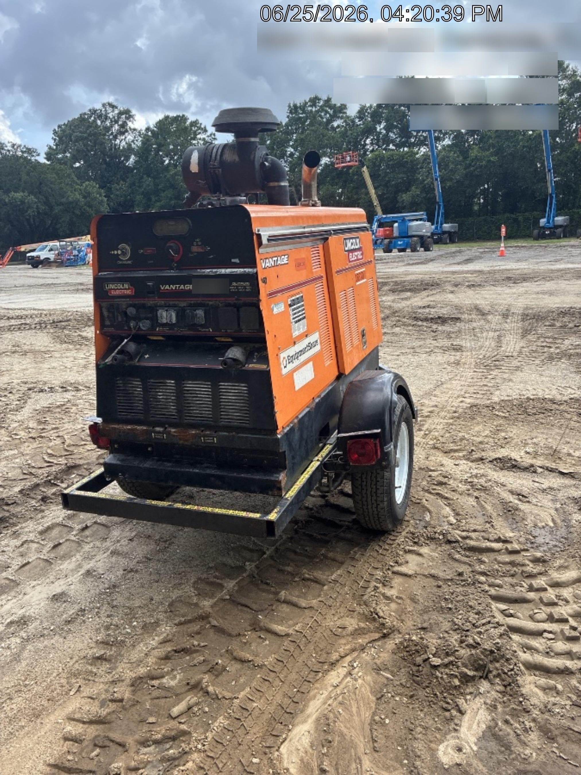 2021 Lincoln Electric Vantage 549X Ready Pak 3, ORANGE (includes trailer, cable rack, fender light kit)
