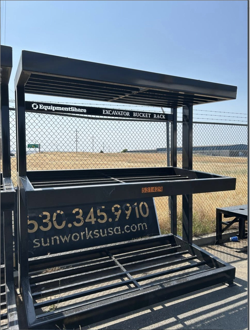 2025 FLUID POWER SUPPORT Excavator Bucket Rack