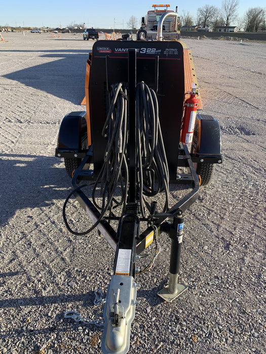 2021 Lincoln Electric Vantage 322 Vantage 322 Ready Pak 3 w/ Decals, ORANGE (includes trailer, cable rack, fender light kit) NO Telematics