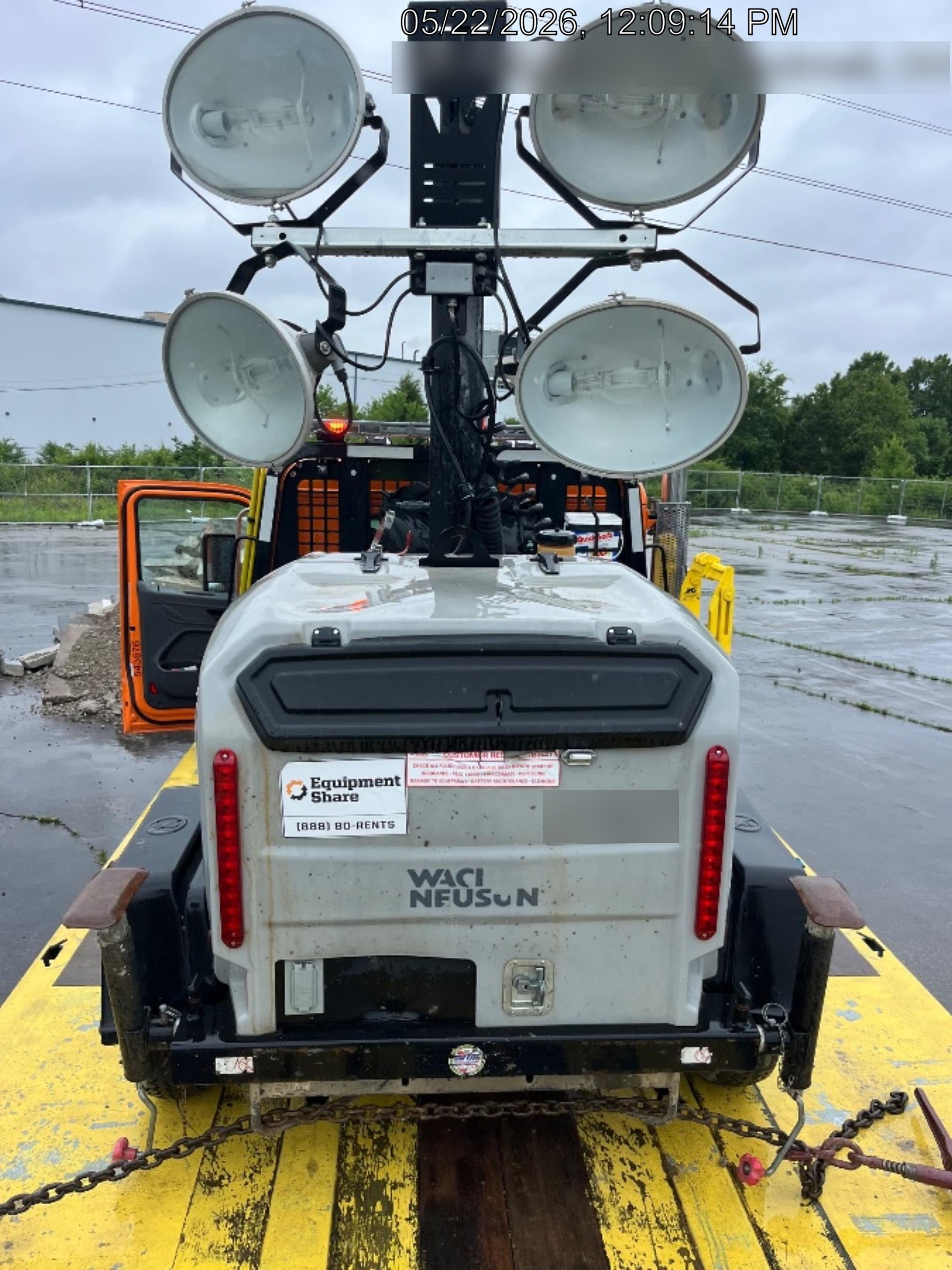2019 Wacker Neuson LTV6L-MH Wacker Neuson LTV6L Mobile Light Tower w/Fuel Level Sensor Installed