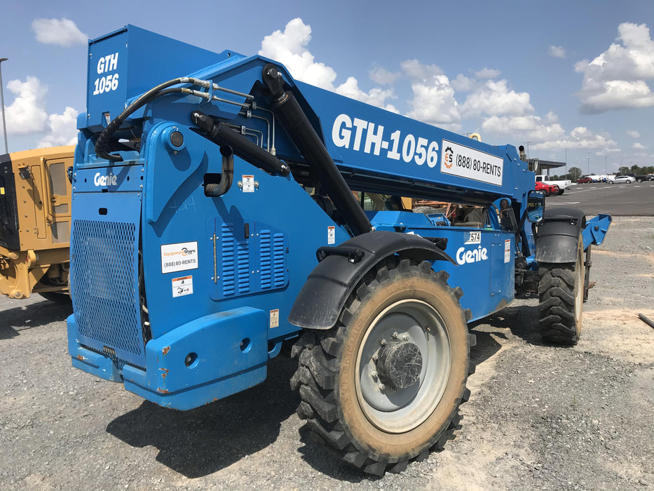 2019 Genie GTH-1056 Cab/Heat/AC, FF Tires, LED Work Lights, Beacon 60" QA Carriage, 60" Forks
