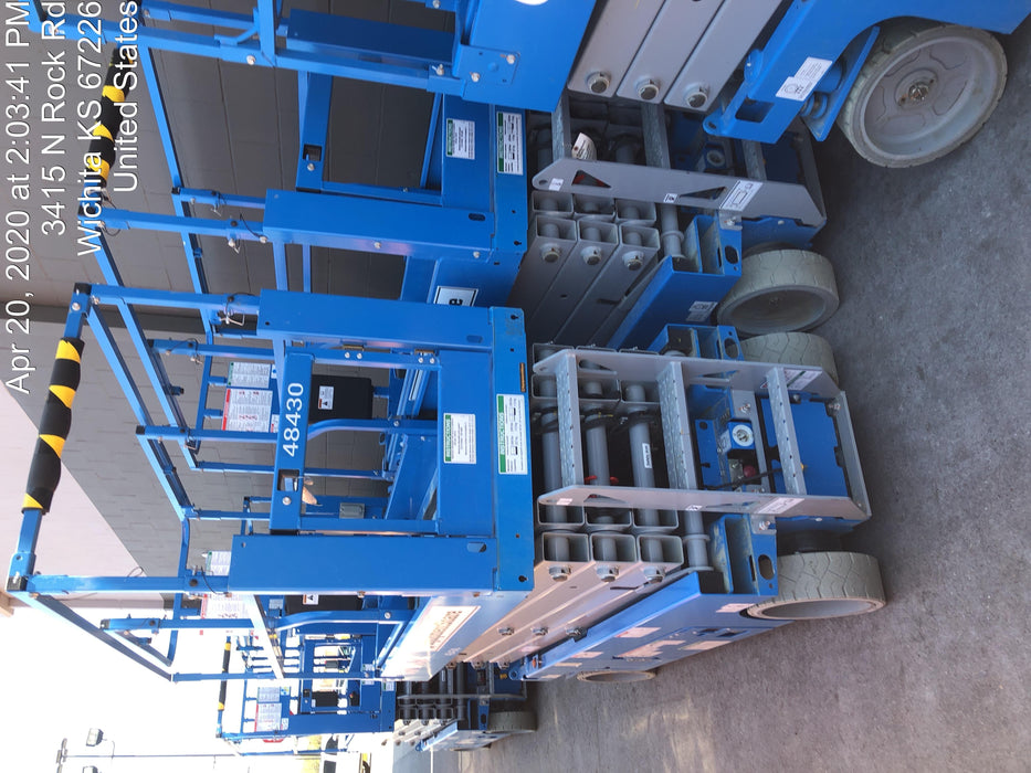 2019 Genie GS-2632 Folding rails with half height swing gate