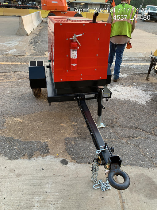 2022 Shindaiwa DGW400MDL Kubota D902 Engine, 23 HP, Dual Op Welder, Wire, Arc, Droop Stick, Tig, and CC Stick Functionality, Simulphase, 3 Phase and 1 Phase Gen Output, Single Axle NB Trlr, Slr Trckl Chrg 12V 12W, Fire Ext