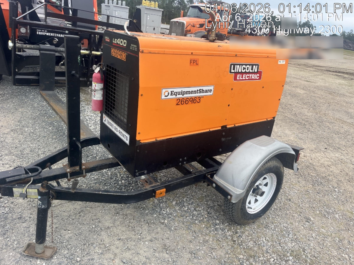 2022 Lincoln Electric LE400 Kubota V1505, Trlr, Cable Rack, Light Kit, ES Decals, T3