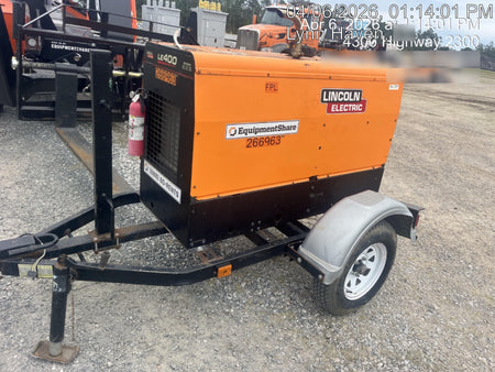 2022 Lincoln Electric LE400 Kubota V1505, Trlr, Cable Rack, Light Kit, ES Decals, T3