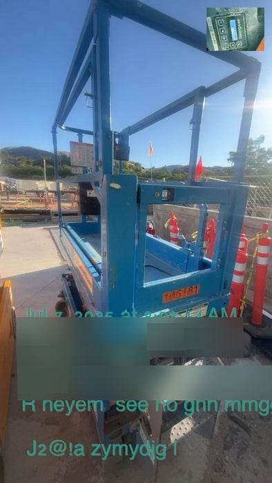 2020 Genie GS-1930 Solid Non Marking Tires, Beacon, Folding rails with half height swing gate, 800W Inverter