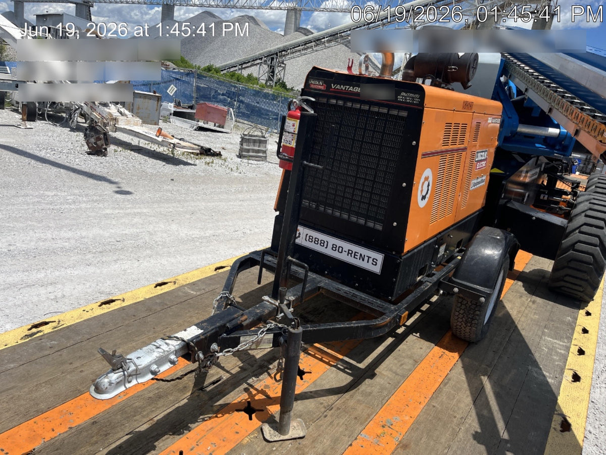 2021 Lincoln Electric Vantage 549X Ready Pak 3, ORANGE (includes trailer, cable rack, fender light kit)