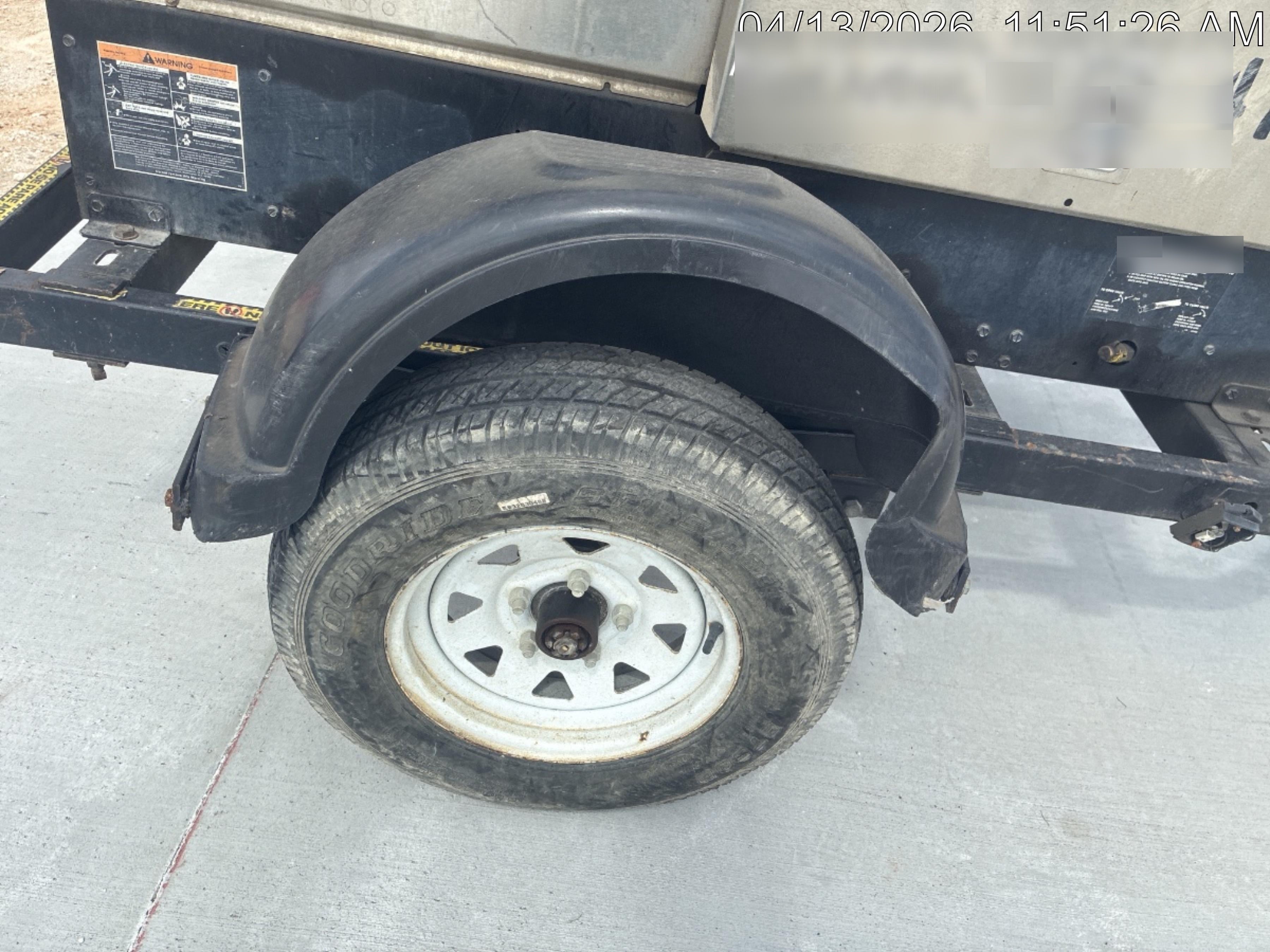 2019 Lincoln Electric Vantage 322 Ready-Pak 3, Two Wheel Trailer, Fender and Light Kit, Cable Rack