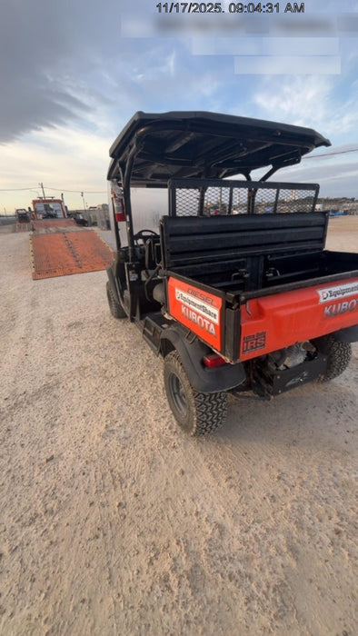 Kubota RTV-X1140W-H Canopy, 4-Seater, Diesel, Windshield Acrylic Clear, Strobe Light, Backup Alarm