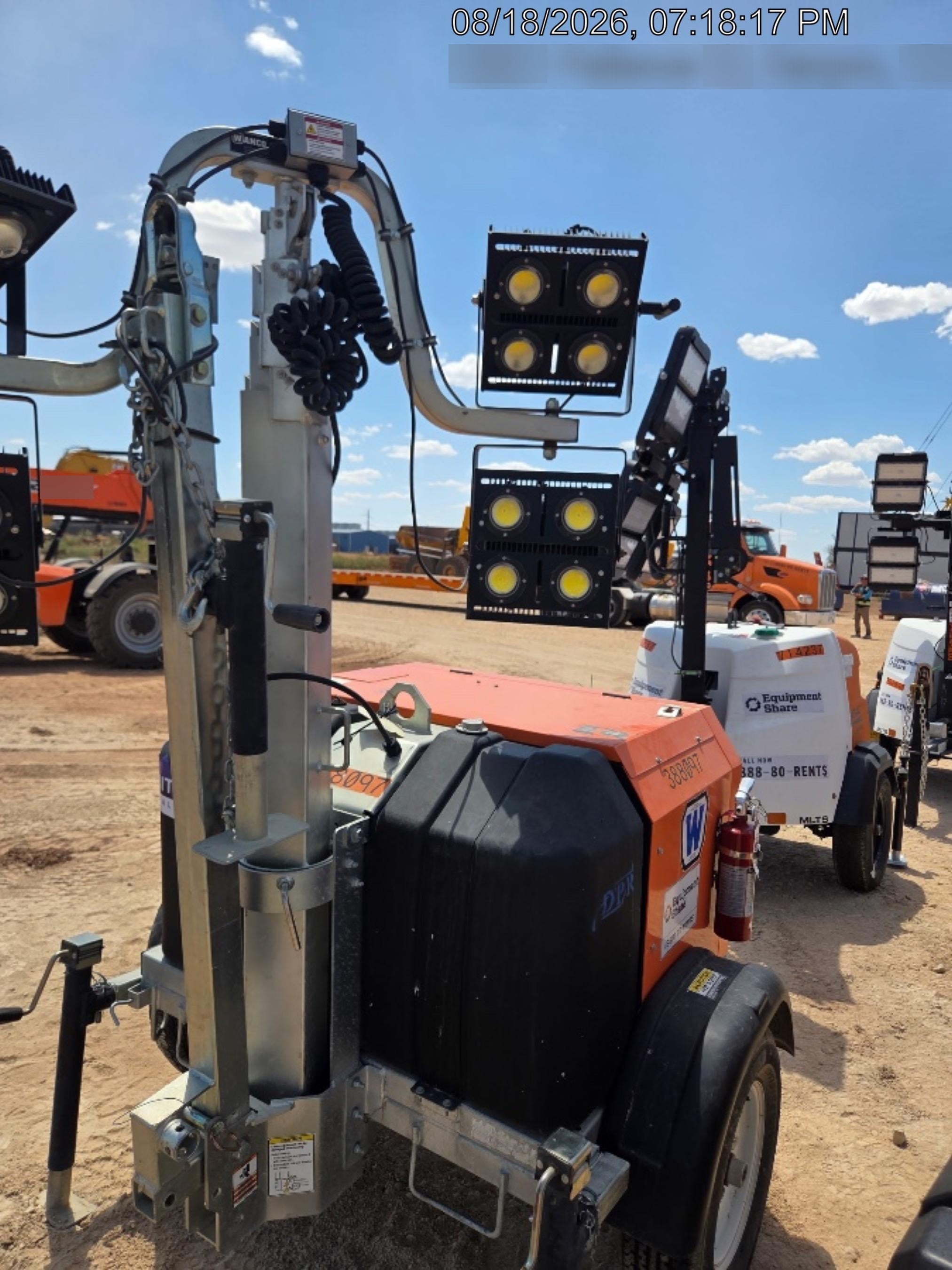 2024 Wanco WLTT-4MM4K Diesel, Deep Sea Controller, Shore Power Plug, Auto Start, (4) 350W LED Floodlights, 4kW Generator, 60 Gal Fuel Tank, 2" Ball, T3