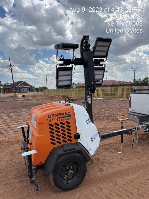 2023 Generac MLT2 Diesel, Flex Switch 120V Input, Powerzone Controller, (4) 320W LED Lights, 4kW Generator, 39.9 Gal Fuel Tank, 2" Ball, T3