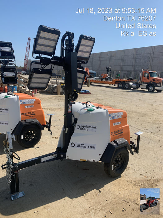 2023 Generac MLT2 Diesel, Flex Switch 120V Input, Powerzone Controller, (4) 320W LED Lights, 4kW Generator, 39.9 Gal Fuel Tank, 2" Ball, T3