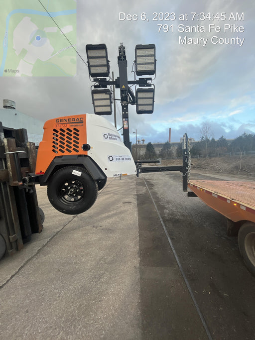 2023 Generac MLT2 Diesel, Flex Switch 120V Input, Powerzone Controller, 
(4) 320W LED Lights, 4kW Generator, 39.9 Gal Fuel Tank, 2" Ball, T3