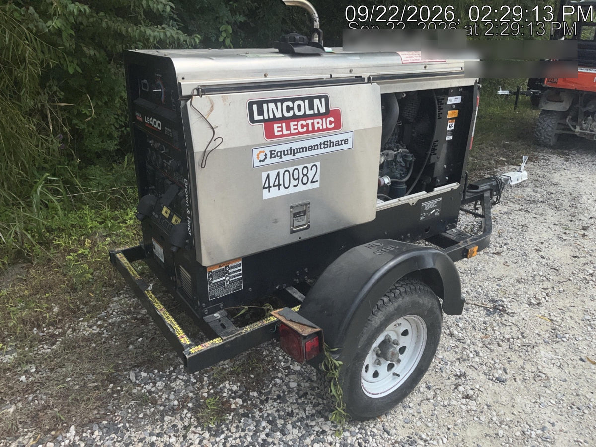 2024 Lincoln Electric LE400 Kubota V1505, Trlr, Cable Rack, Light Kit, ES Decals, T3