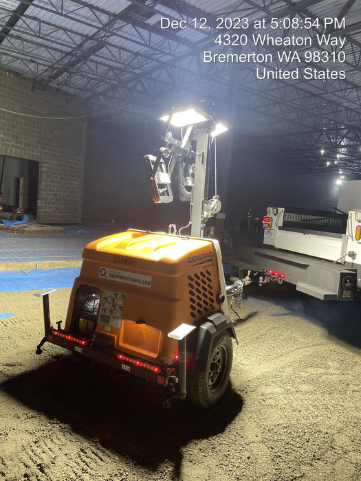 2023 Generac MLT2 Diesel, Flex Switch 120V Input, Powerzone Controller, (4) 320W LED Lights, 4kW Generator, 39.9 Gal Fuel Tank, 2" Ball, T3