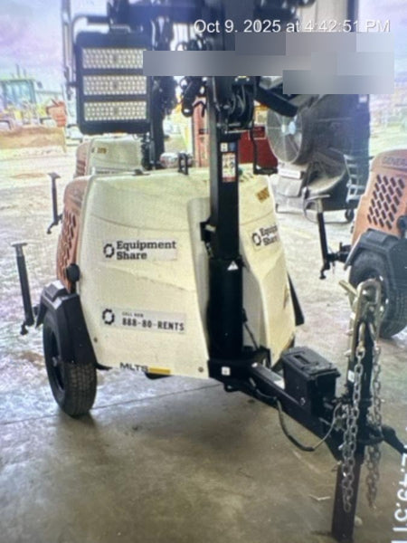 2024 Generac MLT2 Diesel, Flex Switch 120V Input, Powerzone Controller, 
(4) 320W LED Lights, 4kW Generator, 39.9 Gal Fuel Tank, 2" Ball, T3