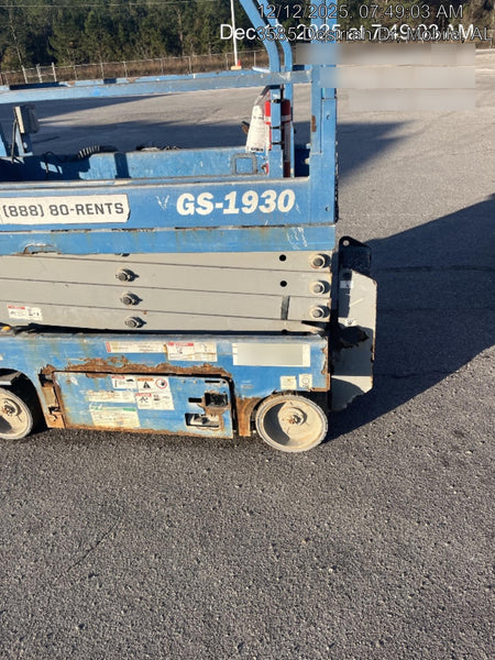 2018 Genie GS-1930 Genie GS-1930 Scissor Lift w/Standard Options