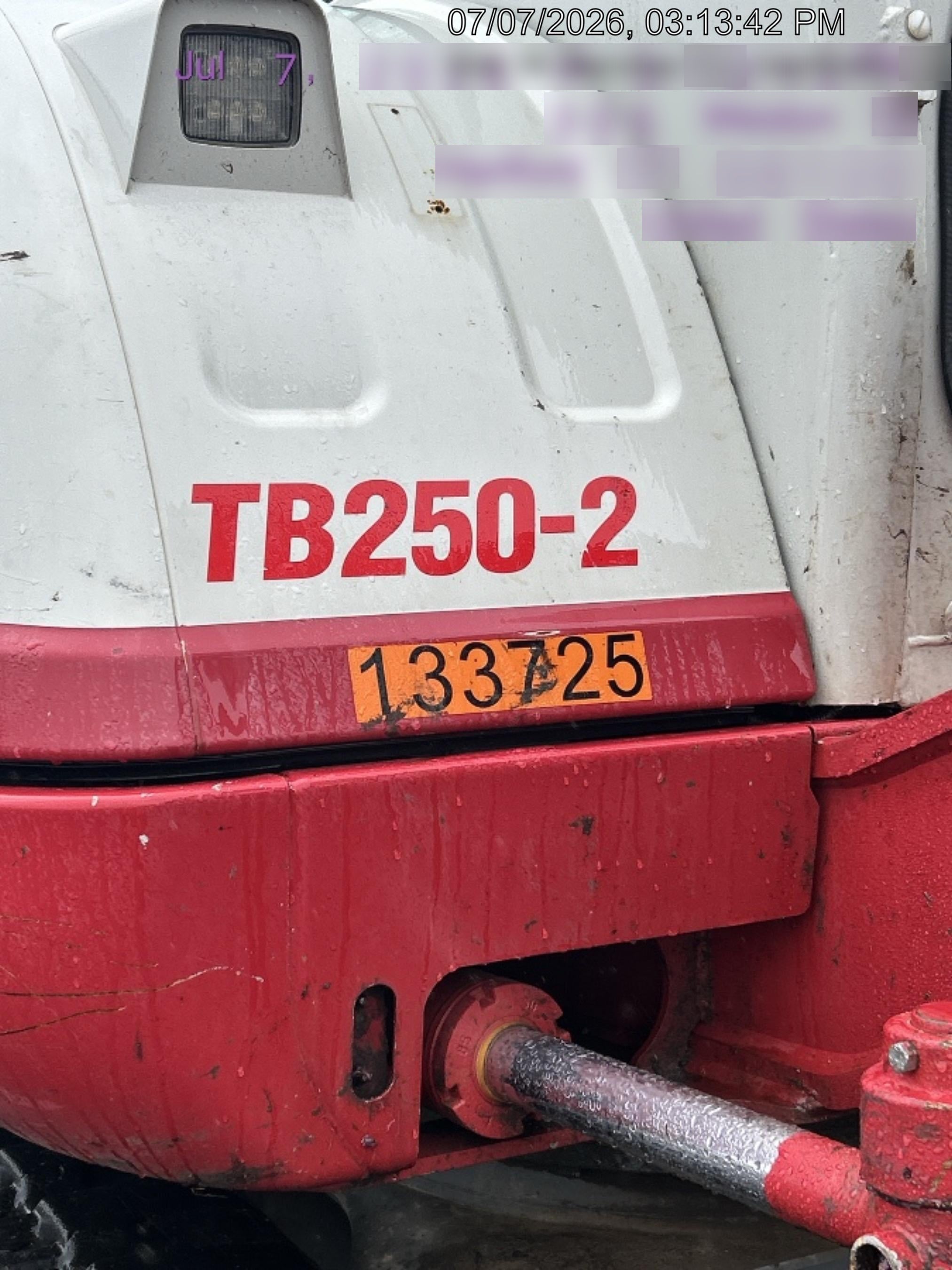 2020 TAKEUCHI TB250-2C