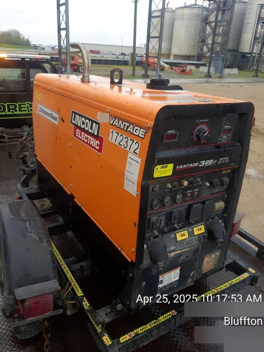 2021 Lincoln Electric Vantage 322 Vantage 322 Ready Pak 3 w/ Decals, ORANGE (includes trailer, cable rack, fender light kit) NO Telematics