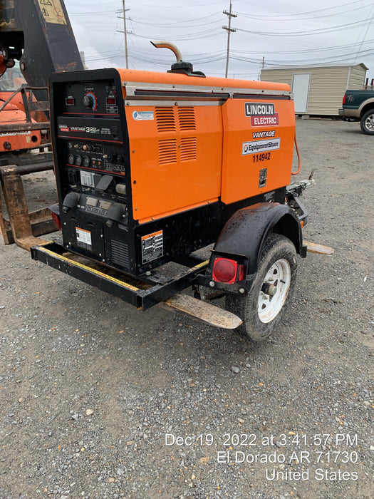 2022 Lincoln Electric LE400 Kubota V1505, Trlr, Cable Rack, Light Kit, ES Decals, T3