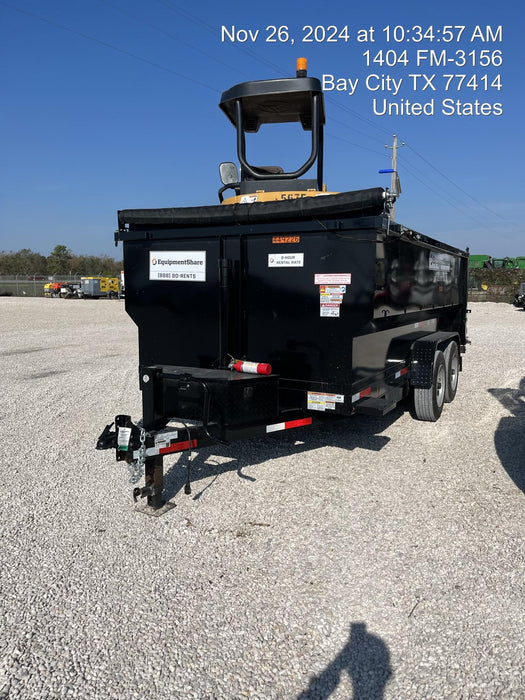 2025 TEXAS PRIDE TRAILERS 14'L x 7'W 5 Cu Yd Trunnion Hydraulic Dump