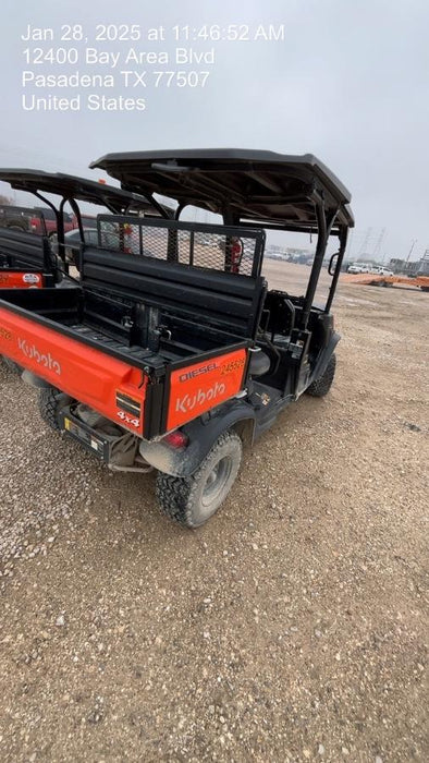 2022 Kubota RTV-X1140W-H Plastic Canopy, Windshield Acrylic Clear, LED Strobe Light, Wire Harness Kit, Back up Alarm