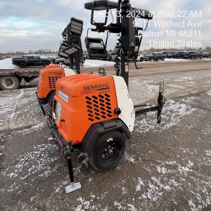 2024 Generac MLT2 Diesel, Flex Switch 120V Input, Powerzone Controller, 
(4) 320W LED Lights, 4kW Generator, 39.9 Gal Fuel Tank, 2" Ball, T3