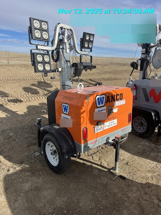 2024 Wanco WLTT-4MM4K Diesel, Deep Sea Controller, Shore Power Plug, Auto Start, (4) 350W LED Floodlights, 4kW Generator, 60 Gal Fuel Tank, 2" Ball, T3