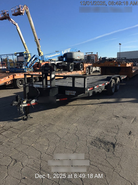 2025 TEXAS PRIDE TRAILERS 21' Lowboy Gravity Tilt Bed 14K Bumper Pull Trailer