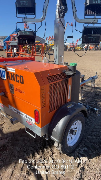 2023 Wanco WLTT-4MM4K Diesel, Deep Sea Controller, Shore Power Plug, Auto Start, (4) 350W LED Floodlights, 4kW Generator, 60 Gal Fuel Tank, 2" Ball, T3