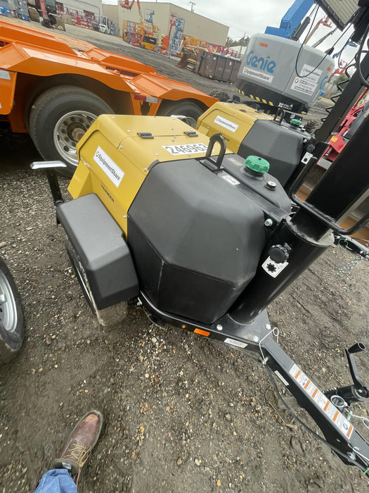 2022 Allmand NLV3GR (4) LED Light Fixture 350W, 23' Vertical Mast, 3kW Prime, Towable, ES Decals, T3